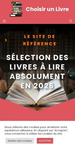 Anteprima del sito Choisir Un Livre, media di Francia per articoli sponsorizzati