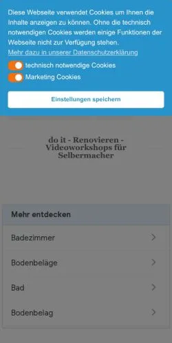Vista previa del sitio Doit-TV, medio de Alemania para artículos patrocinados