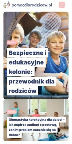 Anteprima del sito Pomoc Dla Rodziców, media di Polonia per articoli sponsorizzati