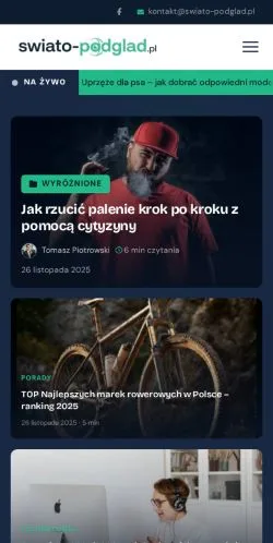 Podgląd witryny Świato Podgląd, medium z kraju Polska do artykułów sponsorowanych