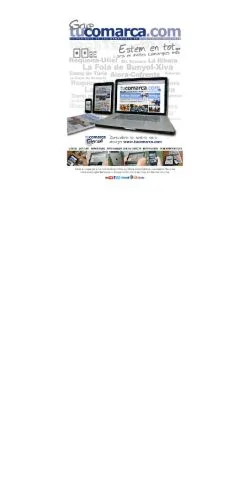 Preview of the Tu Comarca website, a media outlet in Spain for sponsored articles