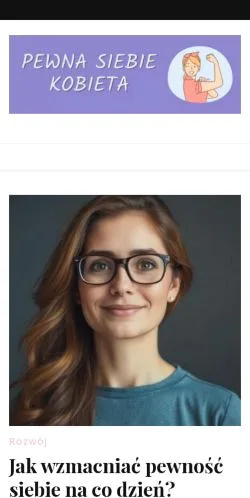 Anteprima del sito Pewna Siebie Kobieta, media di Polonia per articoli sponsorizzati