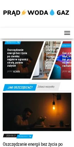 Anteprima del sito Pradwodagaz, media di Polonia per articoli sponsorizzati