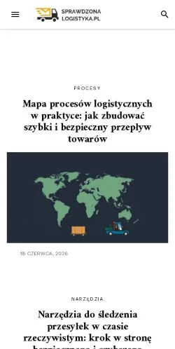 Anteprima del sito Sprawdzona Logistyka, media di Polonia per articoli sponsorizzati