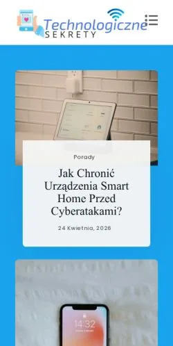 Anteprima del sito Technologiczne Sekrety, media di Polonia per articoli sponsorizzati