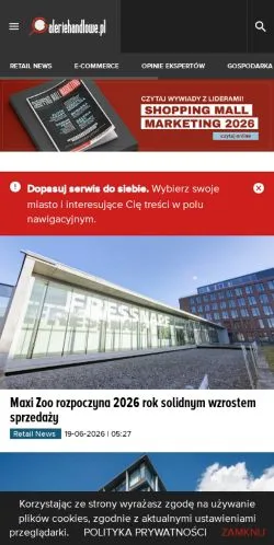 Podgląd witryny Galerie Handlowe, medium z kraju Polska do artykułów sponsorowanych