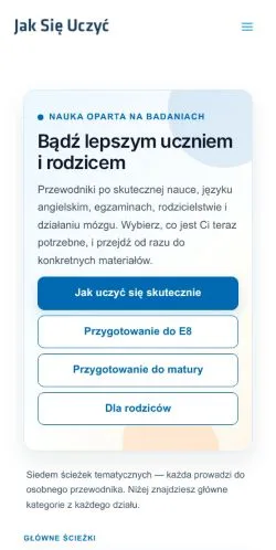 Anteprima del sito Jak Się Uczyć, media di Polonia per articoli sponsorizzati