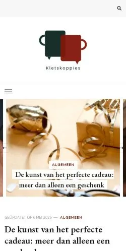 Forhåndsvisning af Kletskoppies.nl -, medie fra Nederlandene til sponsorerede artikler