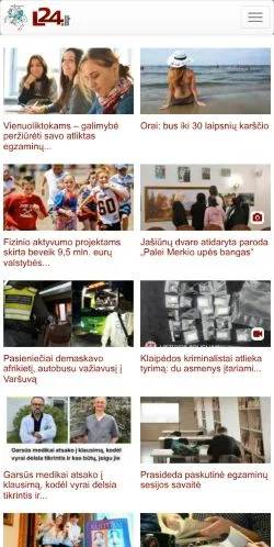Vista previa del sitio l24, medio de Estados Unidos para artículos patrocinados