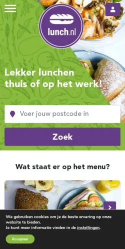 Preview of the Lunch website, a media outlet in Netherlands for sponsored articles