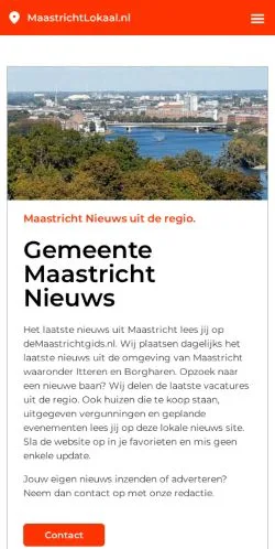 Anteprima del sito Maastricht Laatste Nieuws, media di Paesi Bassi per articoli sponsorizzati