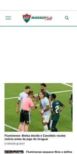 Preview of the Nosso Flu - website, a media outlet in Brazil for sponsored articles