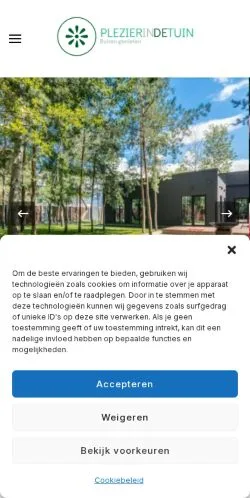 Podgląd witryny Plezier In De Tuin, medium z kraju Holandia do artykułów sponsorowanych