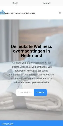 스폰서 기사용 네덜란드 매체 Wellness Overnachting 사이트 미리보기