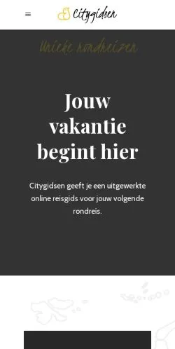 Anteprima del sito Citygidsen, media di Belgio per articoli sponsorizzati