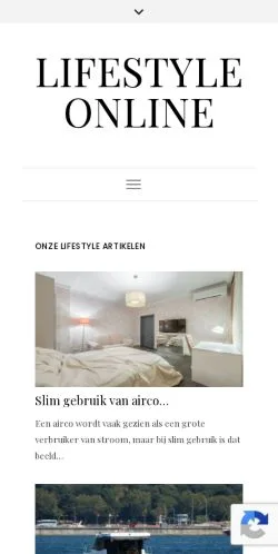 Anteprima del sito Lifestyle Online, media di Paesi Bassi per articoli sponsorizzati