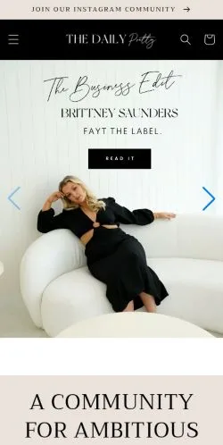 Anteprima del sito The Daily Pretty, media di Stati Uniti per articoli sponsorizzati