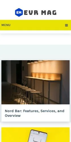 Forhåndsvisning av nettstedet EVR Mag, medium fra USA for sponsede artikler