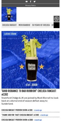 Podgląd witryny Chelsea Fancast, medium z kraju Stany Zjednoczone do artykułów sponsorowanych