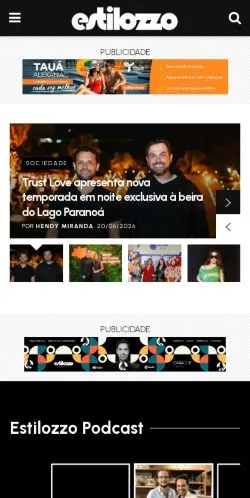 Forhåndsvisning av nettstedet Portal Estilozzo, medium fra Brasil for sponsede artikler