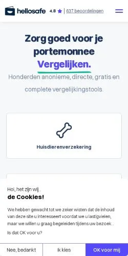 스폰서 기사용 네덜란드 매체 Hellosafe 사이트 미리보기