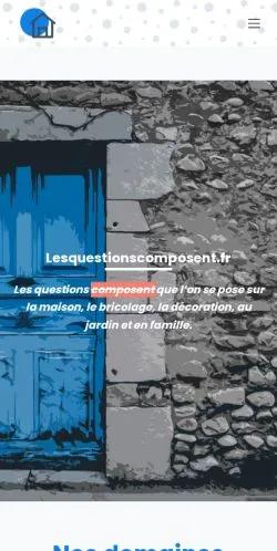 Podgląd witryny LesQuestionsComposent, medium z kraju Francja do artykułów sponsorowanych