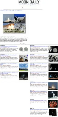 Podgląd witryny Moon Daily, medium z kraju Stany Zjednoczone do artykułów sponsorowanych