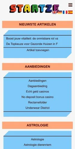 Forhåndsvisning af Startze, medie fra Nederlandene til sponsorerede artikler