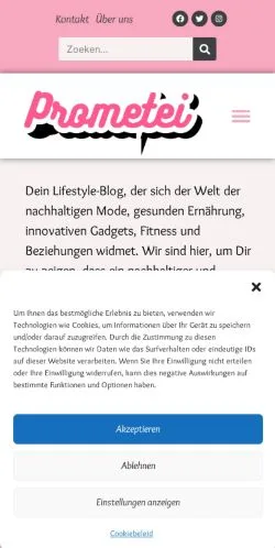 Anteprima del sito Prometei, media di Germania per articoli sponsorizzati