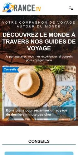 스폰서 기사용 프랑스 매체 Rance.tv site dédié 100% Tourisme 사이트 미리보기