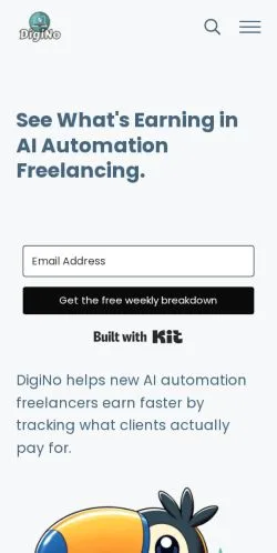 Aperçu du site DigiNo, média de États-Unis pour articles sponsorisés