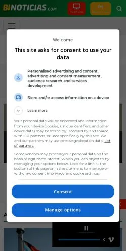 Voorbeeld van de site BI Noticias, medium uit Mexico voor gesponsorde artikelen