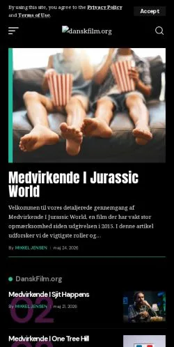 Anteprima del sito Dansk Film, media di Danimarca per articoli sponsorizzati