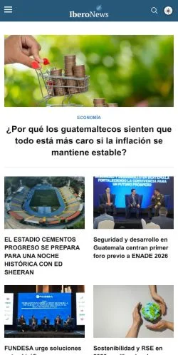 Anteprima del sito IberoNews, media di Messico per articoli sponsorizzati