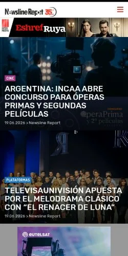 Anteprima del sito Newsline Report, media di Spagna per articoli sponsorizzati