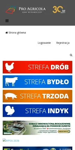 Podgląd witryny Portal Hodowców, medium z kraju Polska do artykułów sponsorowanych