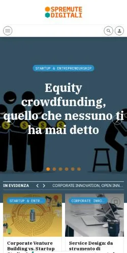 Anteprima del sito Spremute Digitali, media di Italia per articoli sponsorizzati