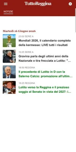 Anteprima del sito Tutto Reggina, media di Italia per articoli sponsorizzati
