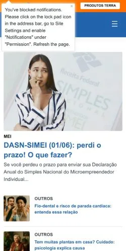 Podgląd witryny Brasileiro Trabalhador, medium z kraju Brazylia do artykułów sponsorowanych