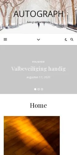 Voorbeeld van de site Autograph, medium uit Nederland voor gesponsorde artikelen