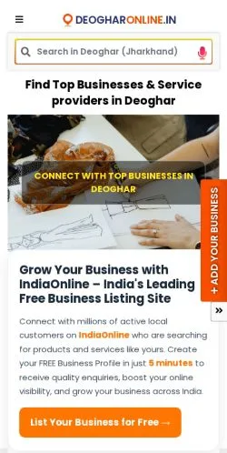Anteprima del sito Deoghar Online, media di India per articoli sponsorizzati