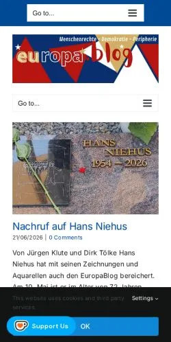 Anteprima del sito europa.blog, media di Germania per articoli sponsorizzati