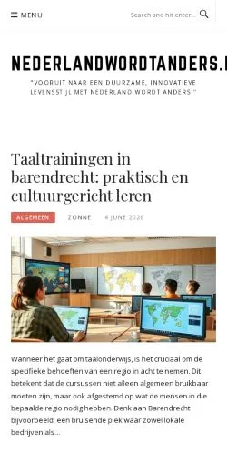 스폰서 기사용 네덜란드 매체 Nederland Wordt Anders 사이트 미리보기