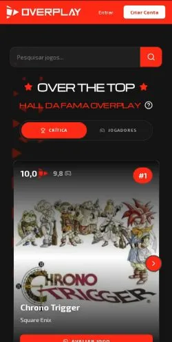 Preview of the Overplay website, a media outlet in Brazil for sponsored articles