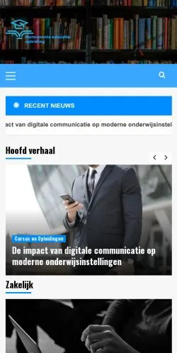 Anteprima del sito Permanente Educatie Opleiding, media di Paesi Bassi per articoli sponsorizzati
