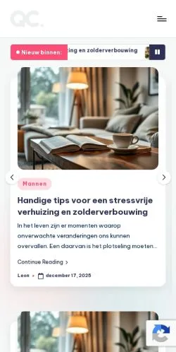 Voorbeeld van de site qualitycopy, medium uit Nederland voor gesponsorde artikelen