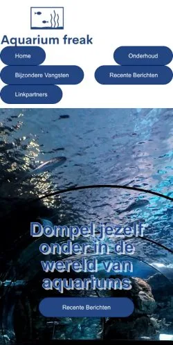 Podgląd witryny Aquarium Freak, medium z kraju Holandia do artykułów sponsorowanych