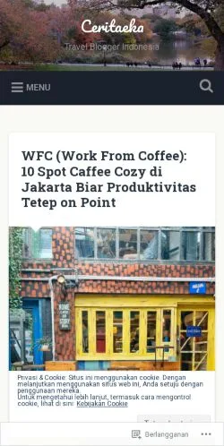 Anteprima del sito Ceritaeka, media di Indonesia per articoli sponsorizzati