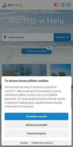 Podgląd witryny Hel, medium z kraju Polska do artykułów sponsorowanych