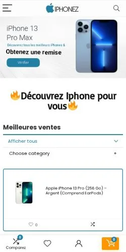 Aperçu du site Iphonez, média de France pour articles sponsorisés